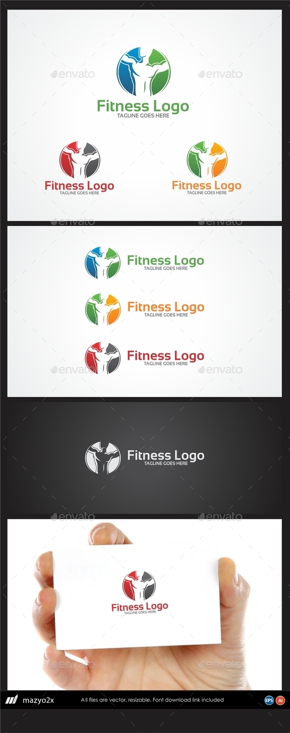 Fitness Body Building Logo