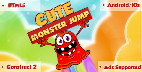 Cute Monster Jump - gra HTML5