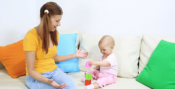 Mom and Baby Playing  2 alt