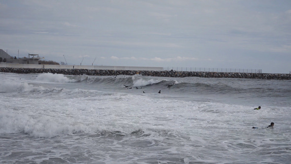 Surf Day With Medium Waves