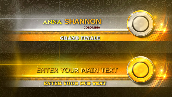 Gold Layer Lower Third alt