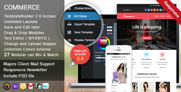 Commerce Responsive Email + Access Builder Acces Access