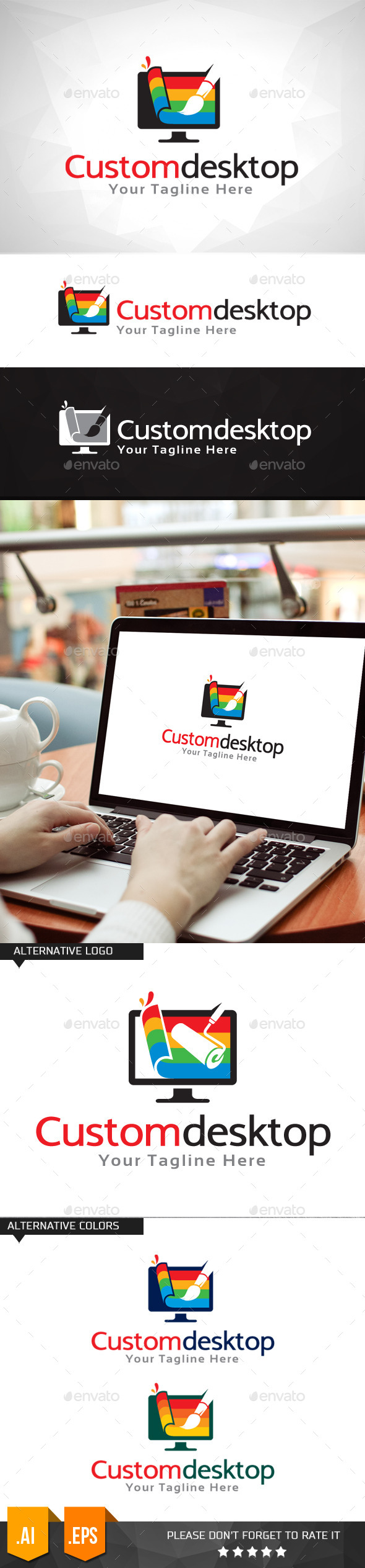 Custom Desktop Logo Template