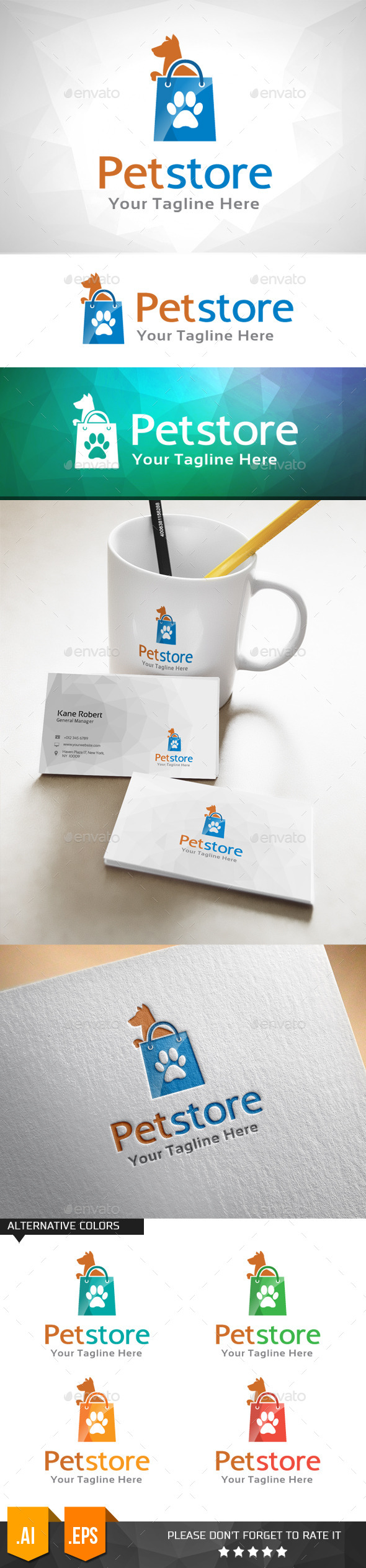 Pet Store Logo Template