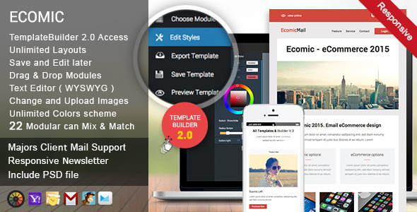 Ecomic Responsive Email + Access Builder Access