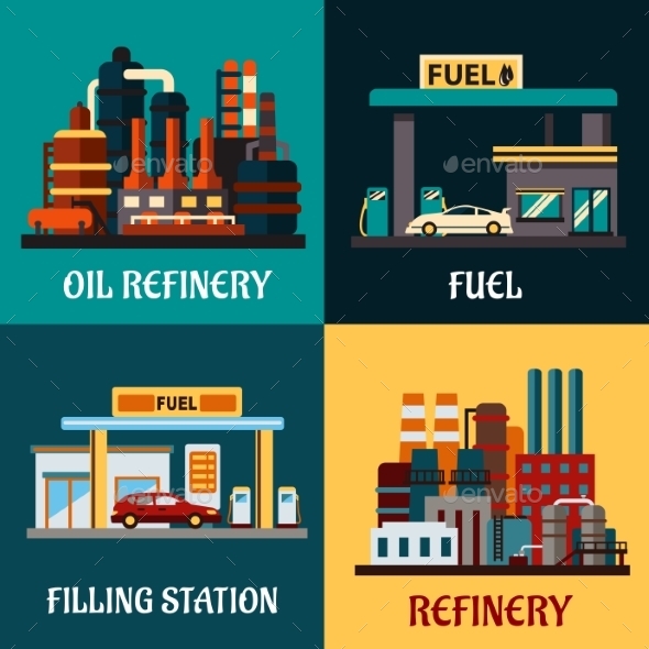 Refinery Graphics, Designs & Templates from GraphicRiver