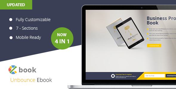 Ebook  Unbounce Template