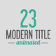 23 Modern Title Animated - Typography Pack - VideoHive Item for Sale