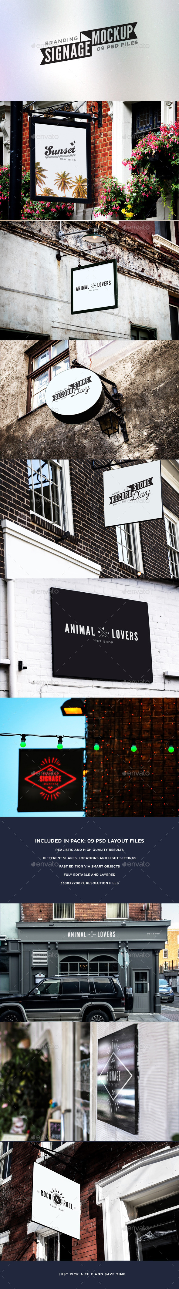 Download Branding Signage Mockups From Graphicriver