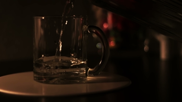 Pour Water Into a Mug In The Dark