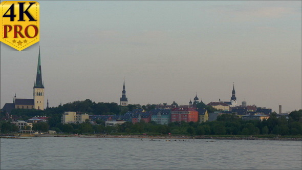 The Old Tallin View of Estonia from the Sea