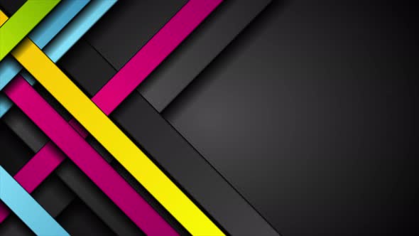 Colorful Abstract Tech Stripes