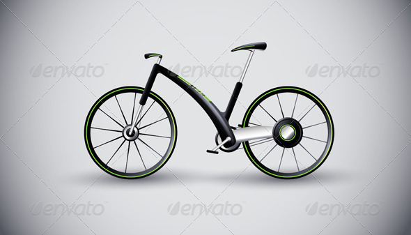 Concept bike for urban transportation. product