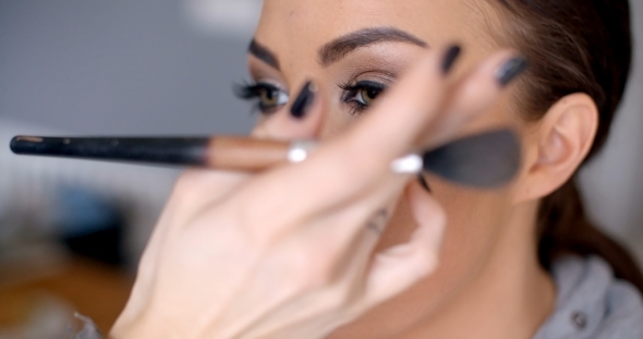 Beautician Applying Mascara