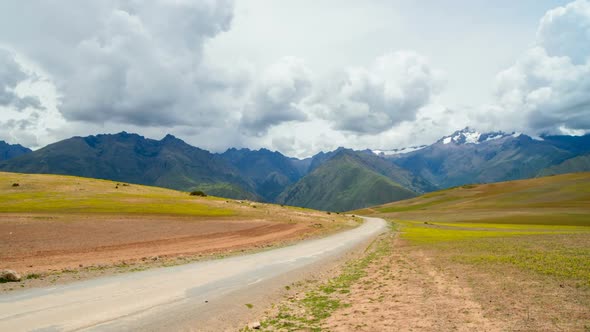 Mountain Road in Peru