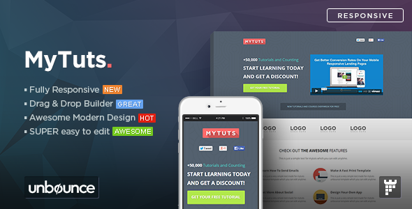 MyTuts - Education Unbounce Template