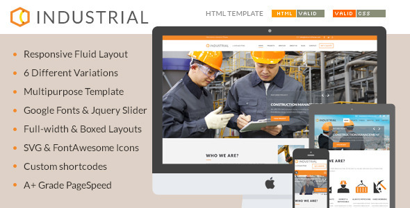 Industrial - Architects & Engineers HTML5 Template