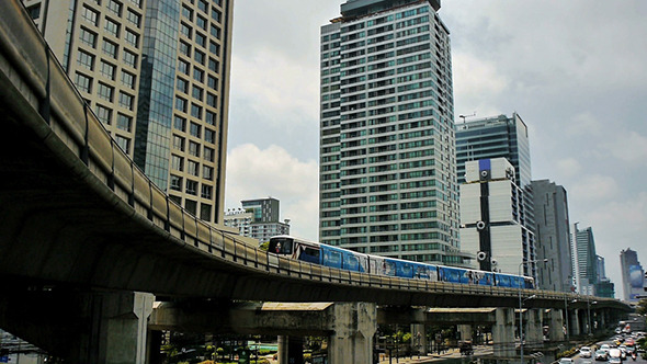 Bangkok City Skytrain 01