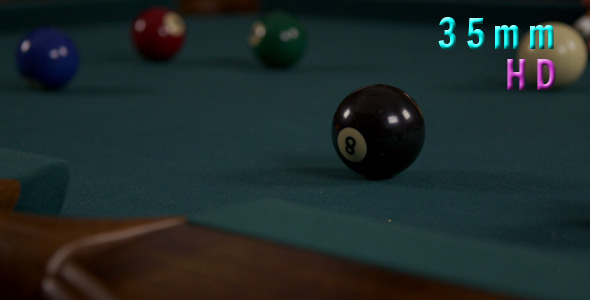 Hitting The Ball In A Game Of Billiard Pool 4