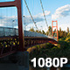 Sacramento Suspension Bridge at Sunset - VideoHive Item for Sale