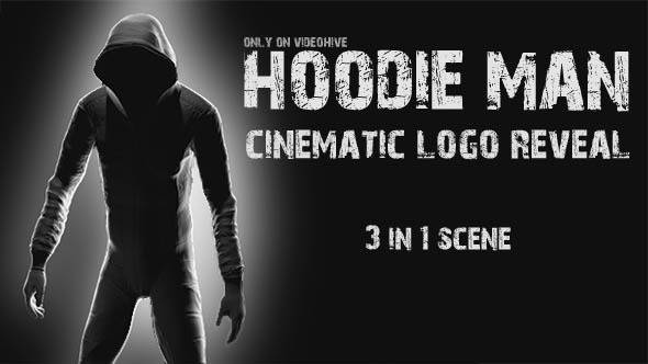 Hoodie Man - Cinematic Logo Reveal 3 in 1