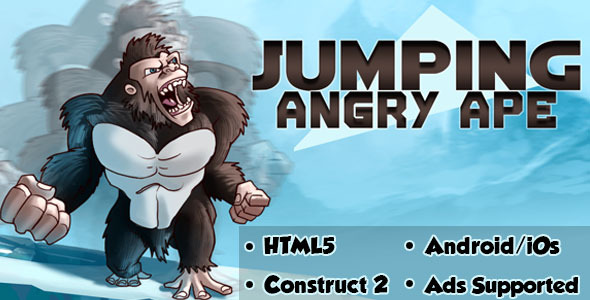 Jumping Angry Ape - HTML5 Android (CAPX)