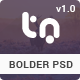 Bolder - Trendy One Page PSD Template - ThemeForest Item for Sale
