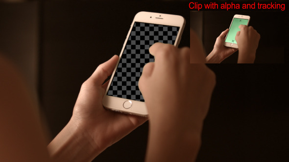 Use Touch Screen Smartphone On Green Screen alt