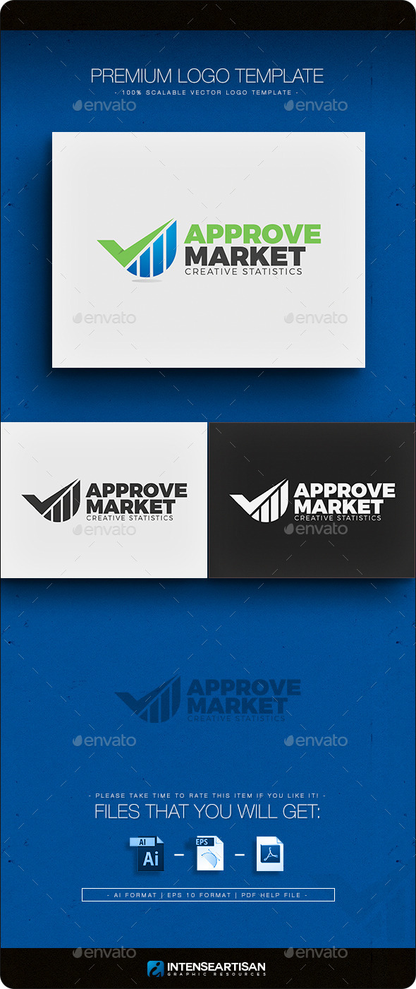 Approve Market Logo Template