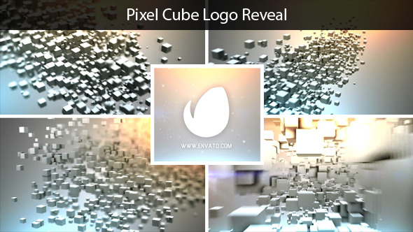  Pixel Cube Logo Reveal alt