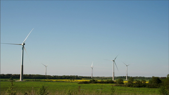Five Big Windmills on Standby