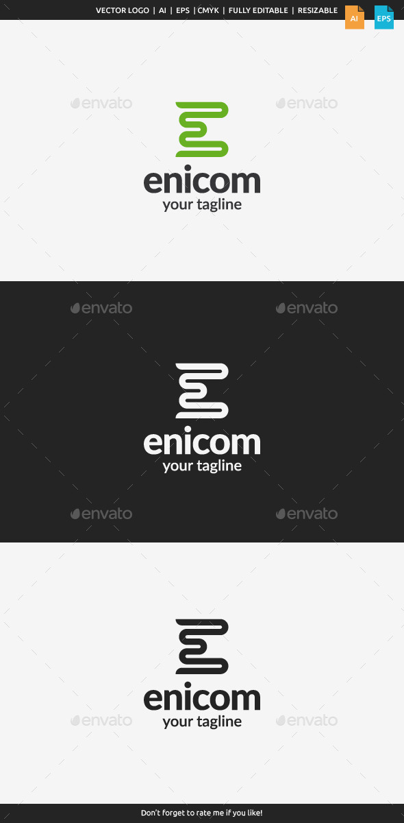 Enicom - Letter E