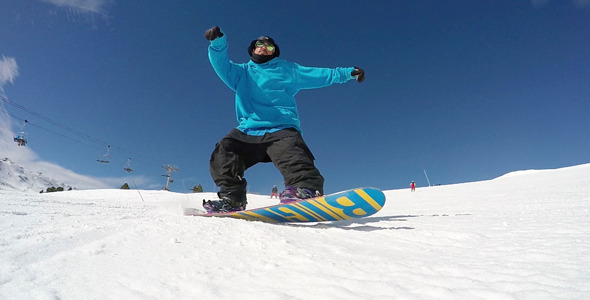 Friends Snowboarding