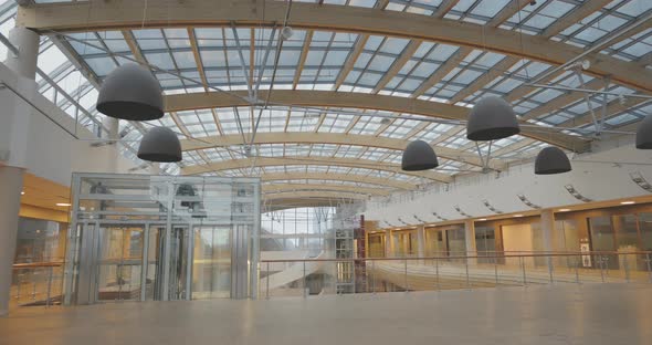 Interior of Modern Stylish Shopping Center Ful of Light