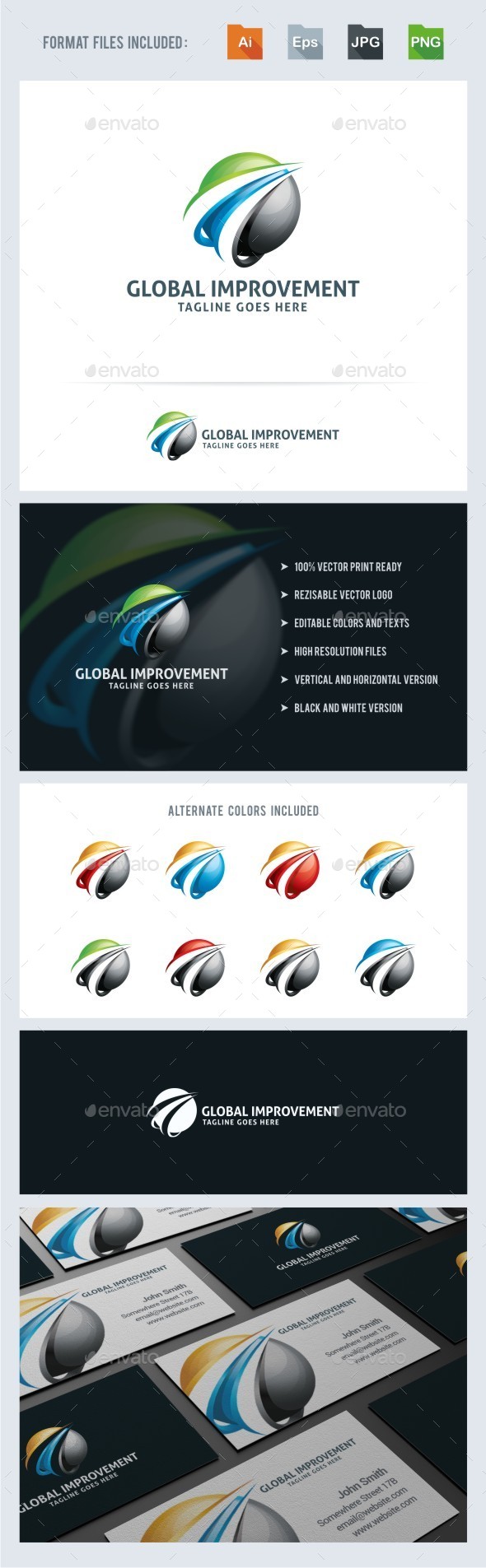 Global Improvement Logo Template