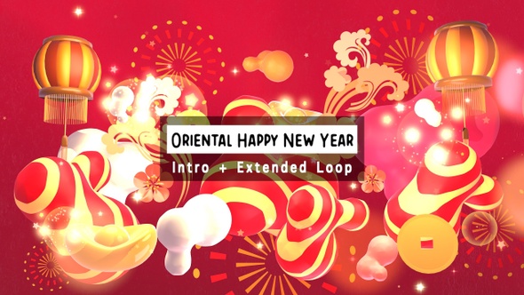 Oriental Happy New Year 2 In 1 Pack