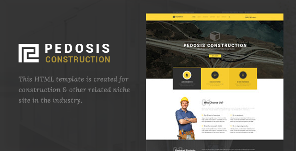 Pedosis - Construction Responsive HTML Template
