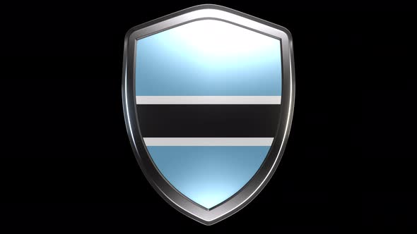 Botswana Emblem Transition with Alpha Channel - 4K Resolution alt