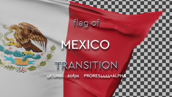 Flag of Mexico transition | UHD | 60fps alt