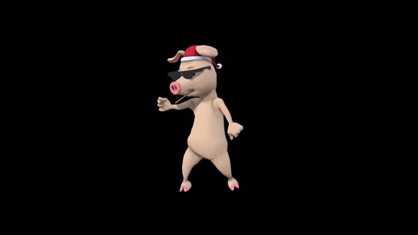 Cartoon Pig Dance 5