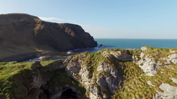 Kinbane Head on the Causeway Coastal Route, Northern Ireland.