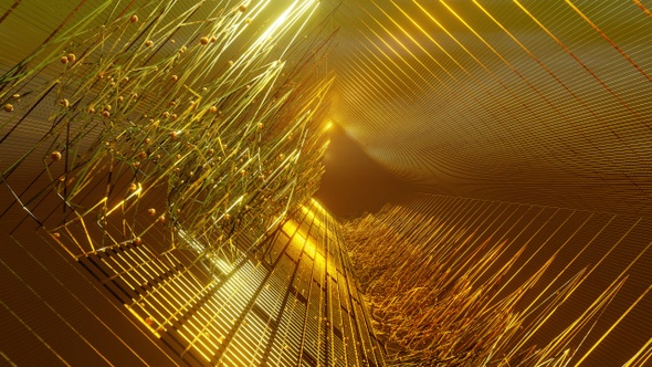 Golden Loop background | Gold Pattern Background