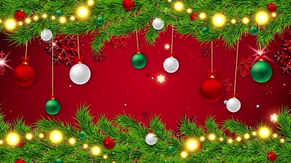 Christmas Celebration Loop Background 4K