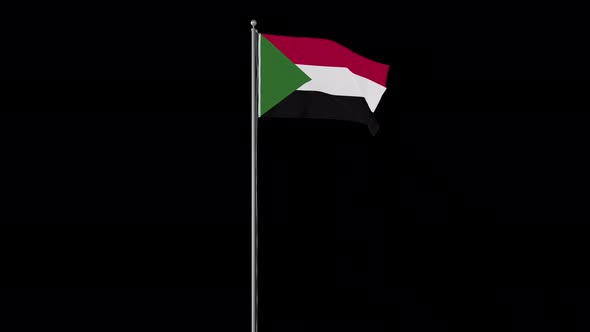 Sudan Small Flag Pole Loops With Alpha