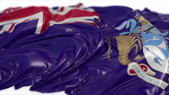 Tristan da Cunha Flag On A White Chalkboard  alt