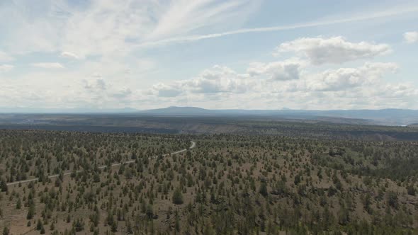 Beautiful Aerial View of The Cove Palisades State Park during a cloudy and sunny summer day. Taken i