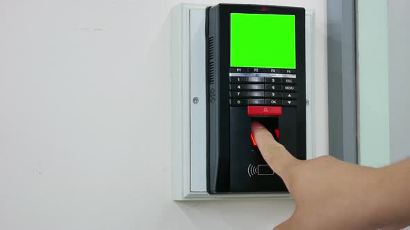 Finger Scanning on the Security Scanner