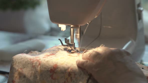 Work On The Sewing Machine