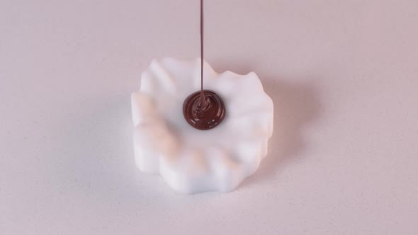 Pastry Chef Makes Chocolate Cake Decorations