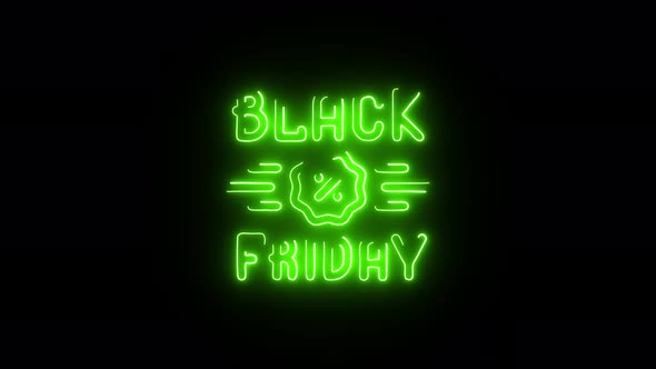 Black Friday animation. Sales and discounts. Text Black Friday banner 4K video. Looped animation